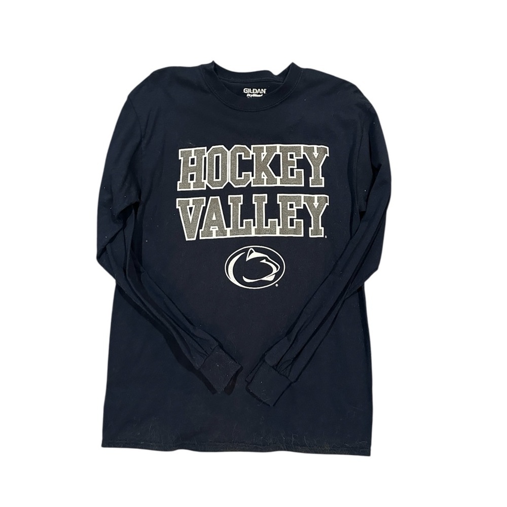 Gildan Navy Long Sleeve Penn State Hockey Shirt